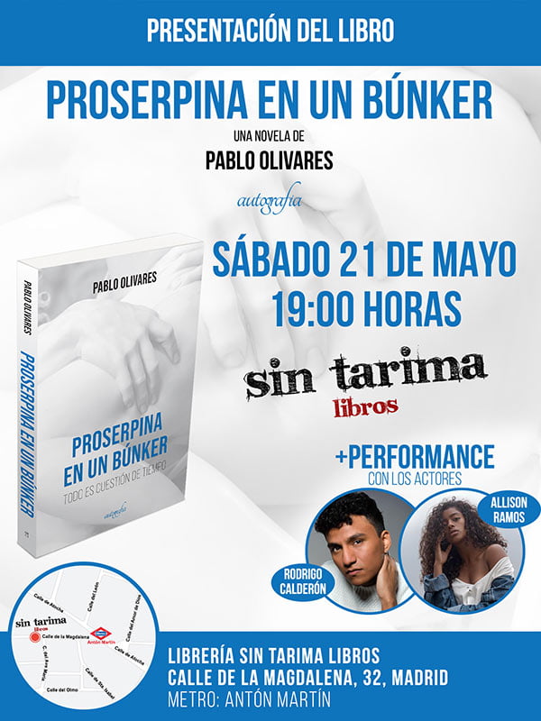 Presentación del libro «Proserpina en un búnker» en Madrid